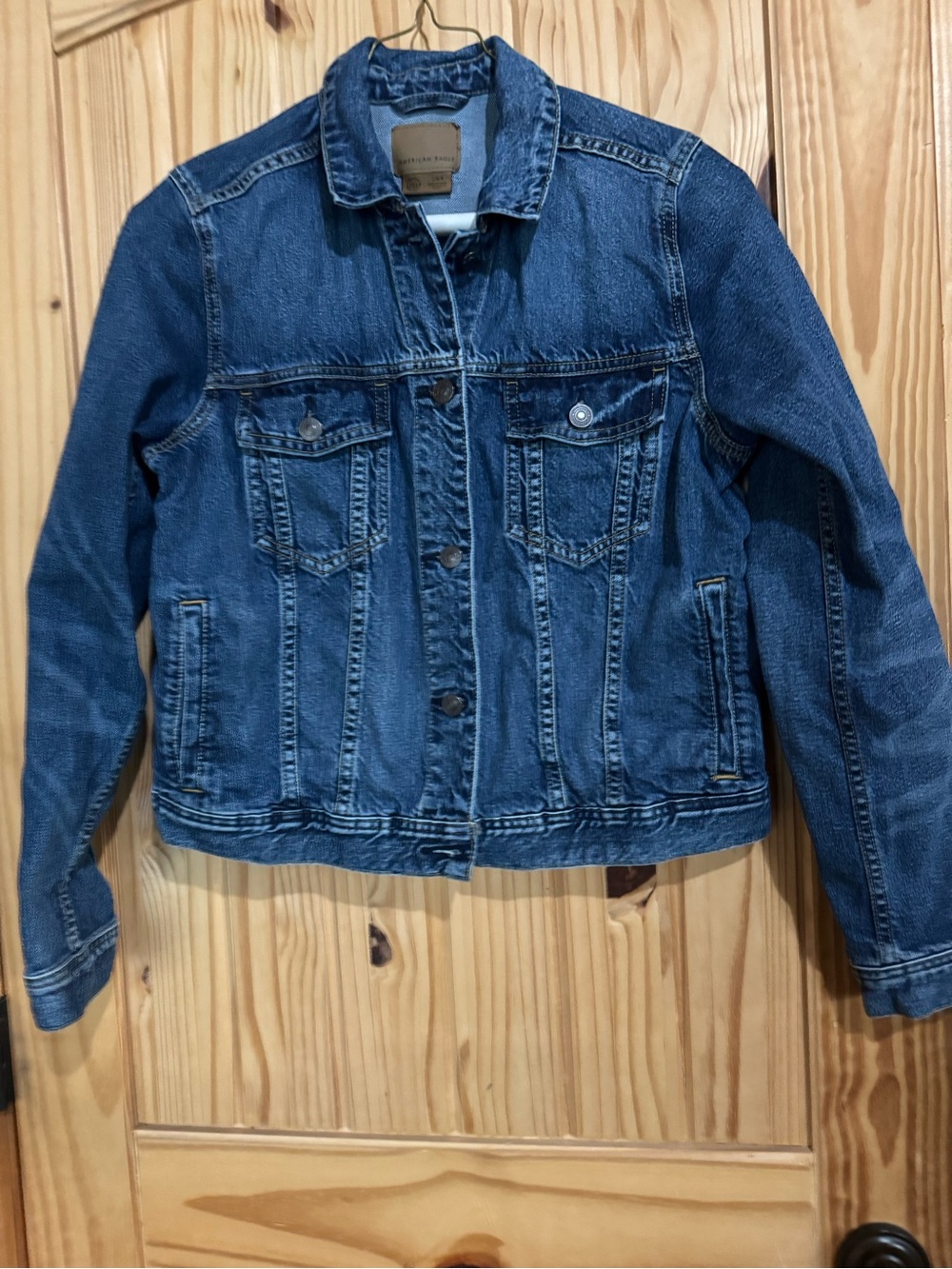 Classic Blue Denim Jacket - American Eagle